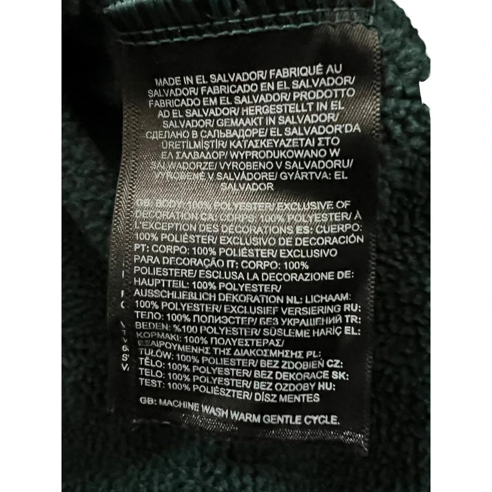 The North Face Men's Textured Cap Rock 1/4 Zip Fleece Pullover Forest Green XL